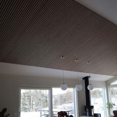 Ribbon-Wood Walnut au plafond