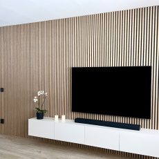Ribbon-Wood Classic Oak en salle de télévision