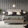 Ribbon-Design Zement with Black RecoSilent in Bedroom