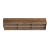 Brace cabinet Walnut 1800 mm 3 glass doors