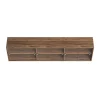 Brace cabinet Walnut 1800 mm 6 glass doors