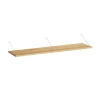Brace shelf Oak 1200mm white brackets